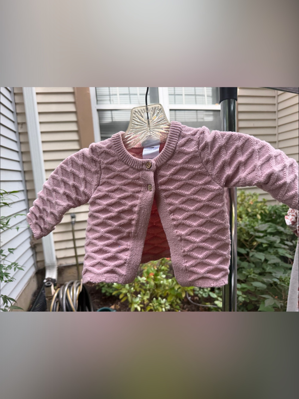 Cozy Pink Knit Women's Cardigan Sweater